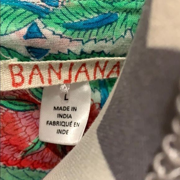 Banjanan Green Floral Sleeveless Maxi Dress Large - Picture 6 of 8